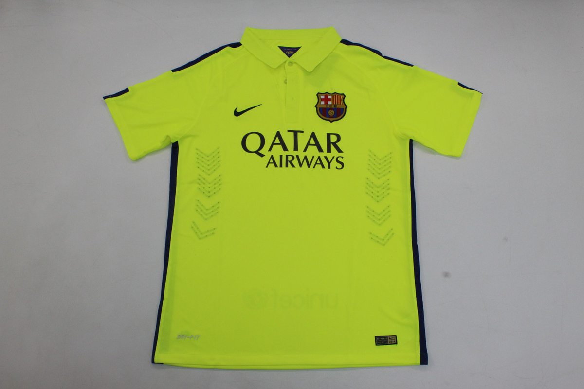 AAA Quality Barcelona 14/15 Third Green Soccer Jersey